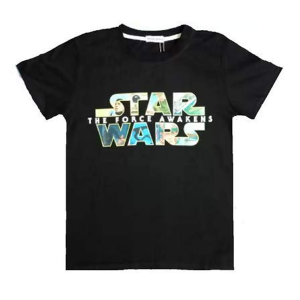 Boys Half Sleeve Tshirt in Black Color