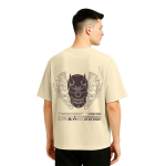 Printed Drop-Shoulder Sleeves Pure Cotton Oversized T-shirt